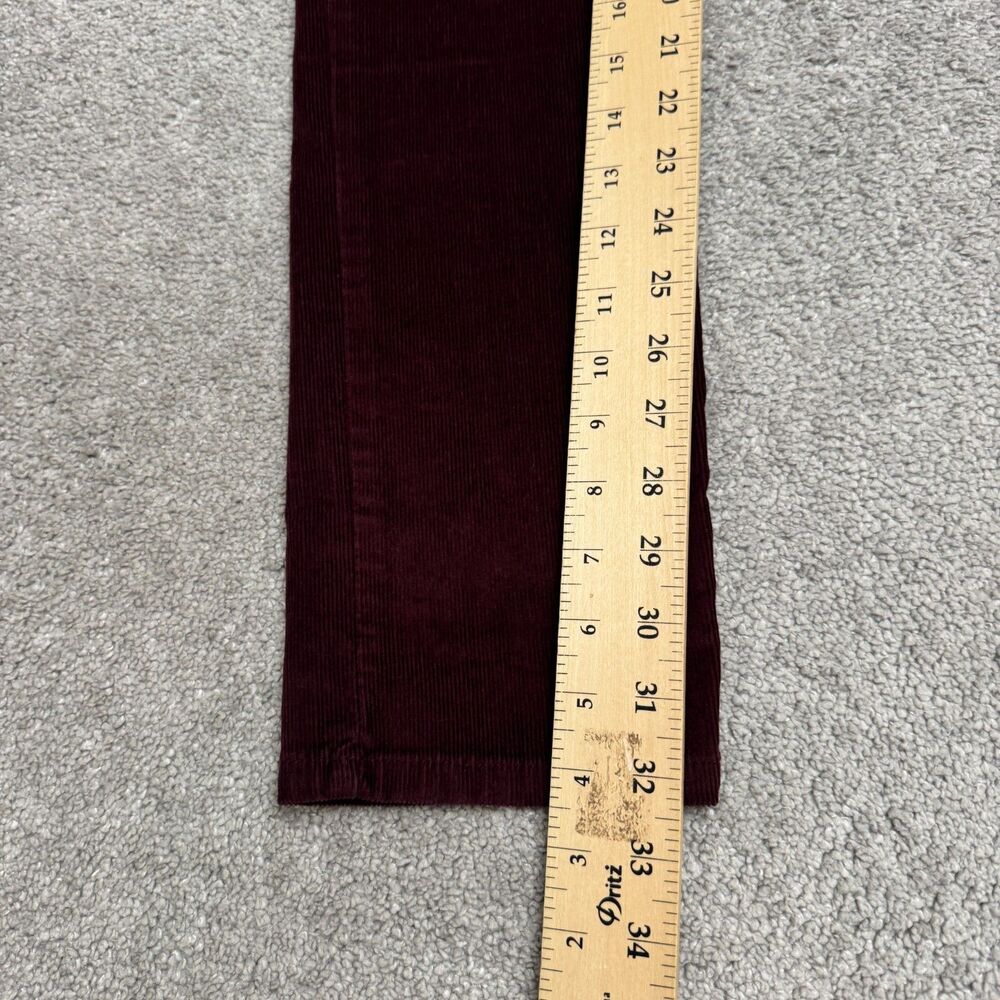 Banana Republic WE Skinny Cord Stretch Corduroy Pants Womens 26 Burgundy Casual - Picture 10 of 15